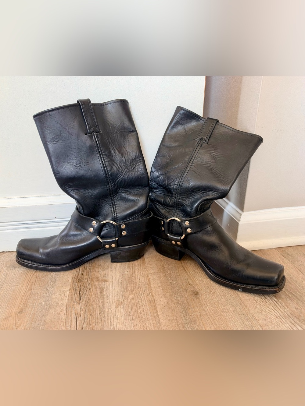 Vintage Frye Harness Boots Resoled 10M - Picture 2 of 12